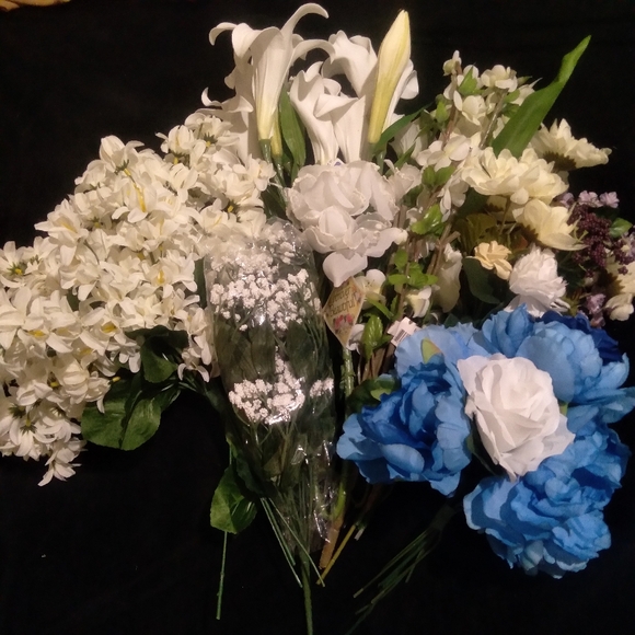 Other - Easter lilies, baby's breath and various other varieties of faux flowers